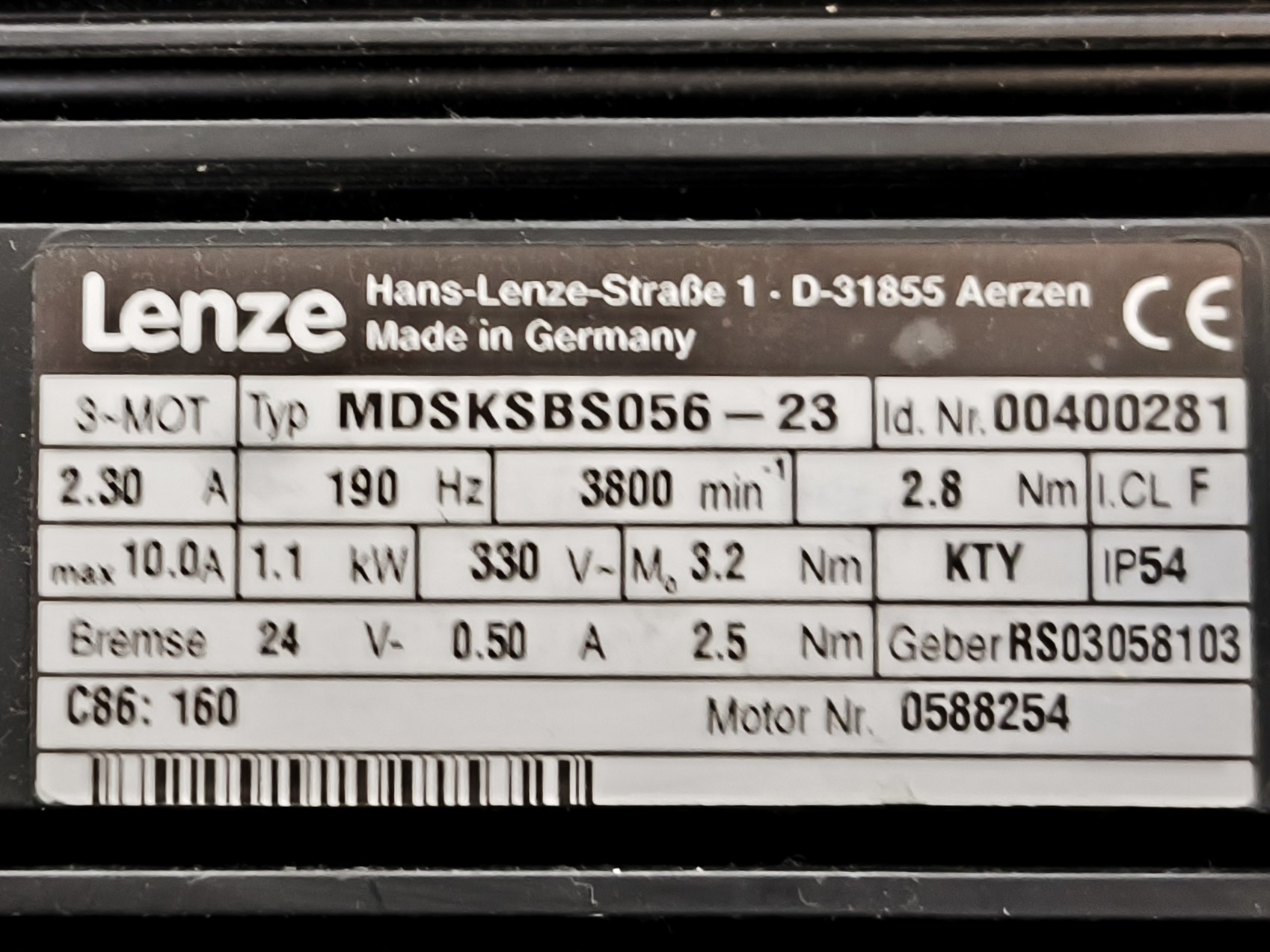 Motor / Servomotor/ Kompakt, regeneriert