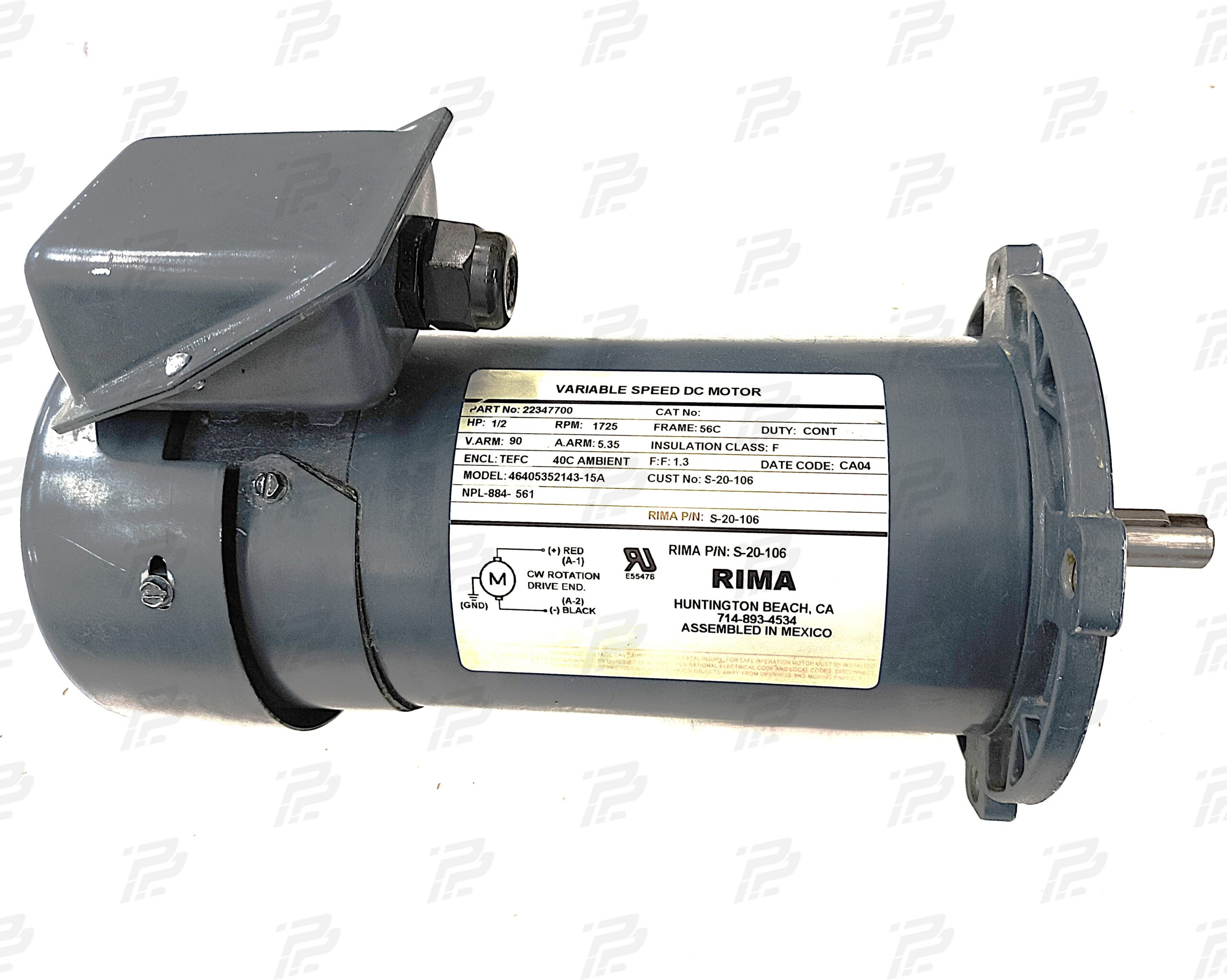 RIMA Variable Speed DC Motor