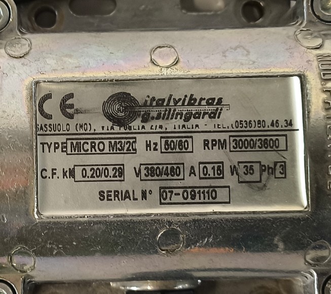 Rüttelmotor Einfuhr