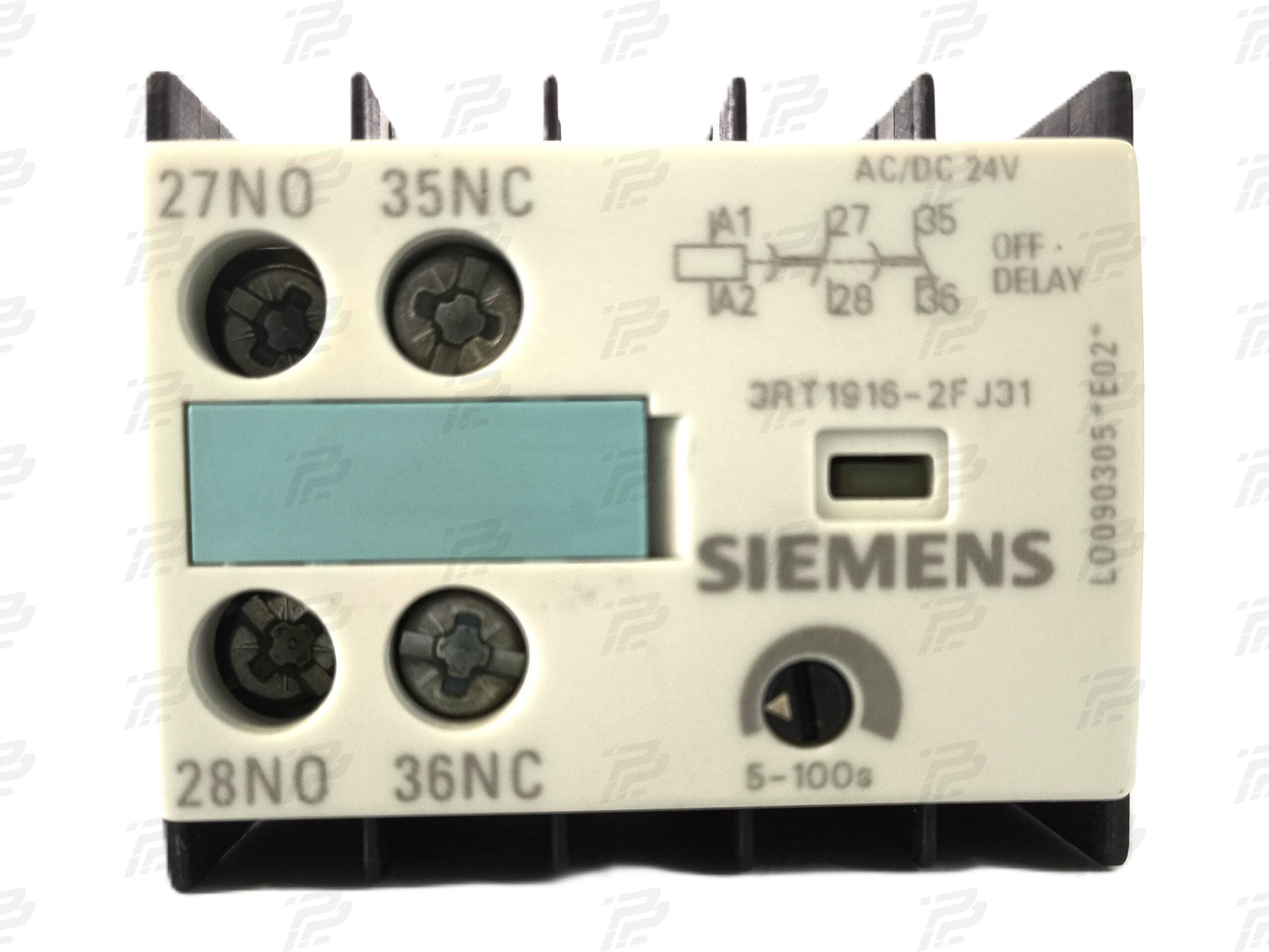 Auxiliary contactor time delayed