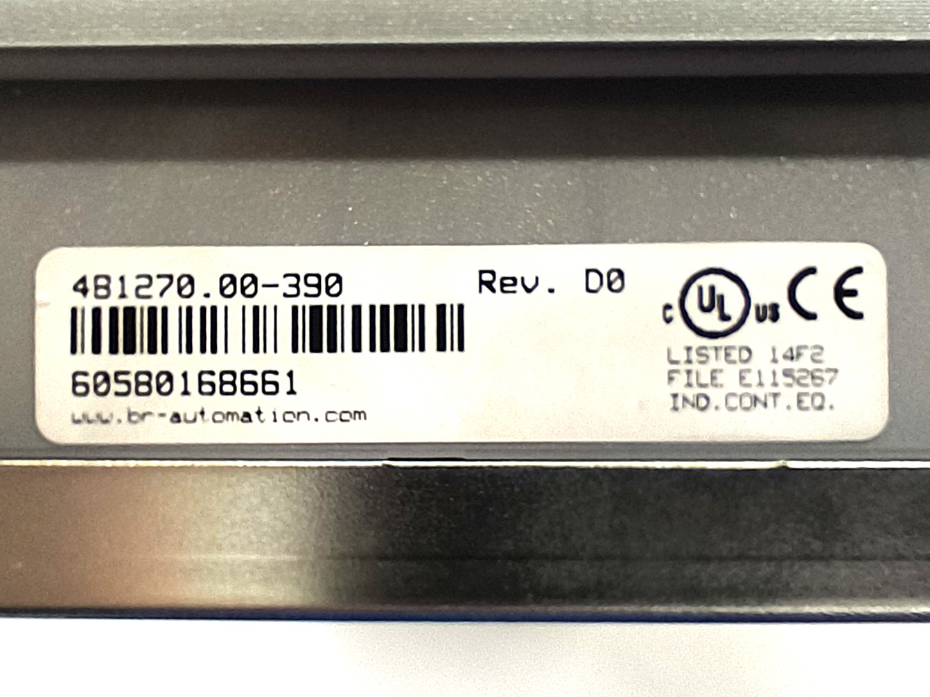 Control panel with display